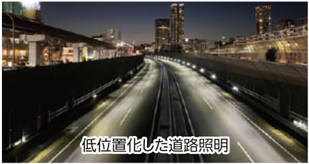 低位置化した道路照明