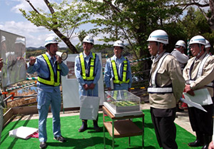 平成25年5月7日 川西市長 現場視察
