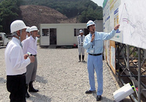 平成25年5月22日 猪名川町長 現場視察