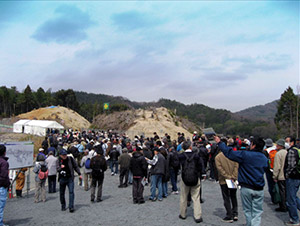 千提寺西遺跡 埋蔵文化財発掘調査現地説明会